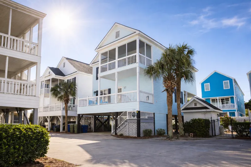 Four bedrooms, four bathrooms and two floors of pure Surfside Beach living for the whole crew