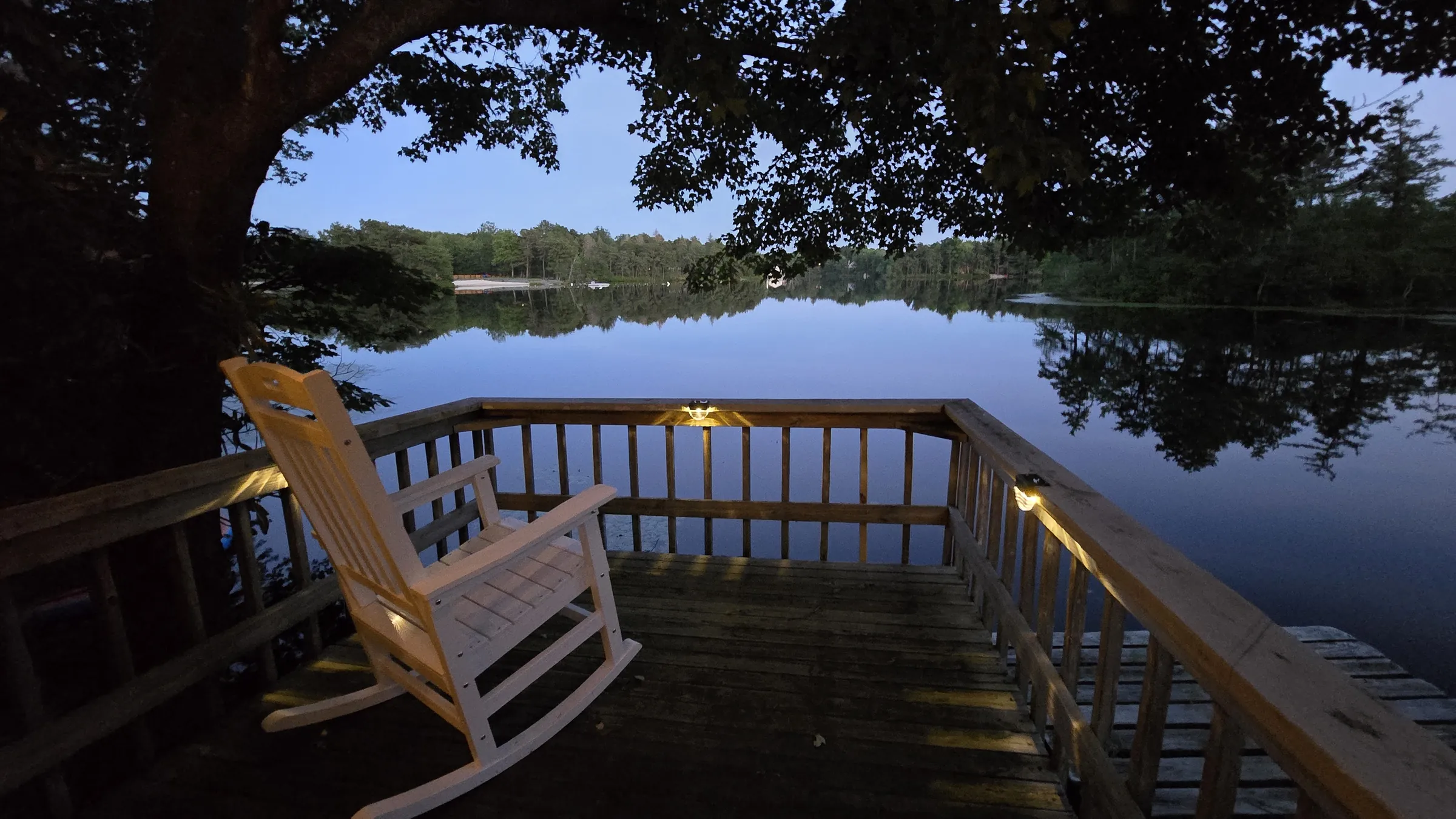 Take in breathtaking lake views right from the private dock.